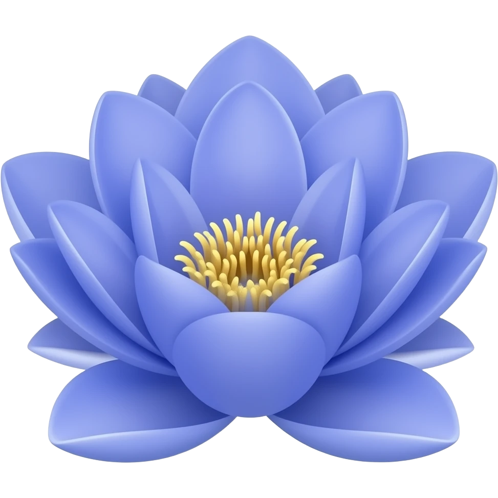 Blue purplish lotus emoji