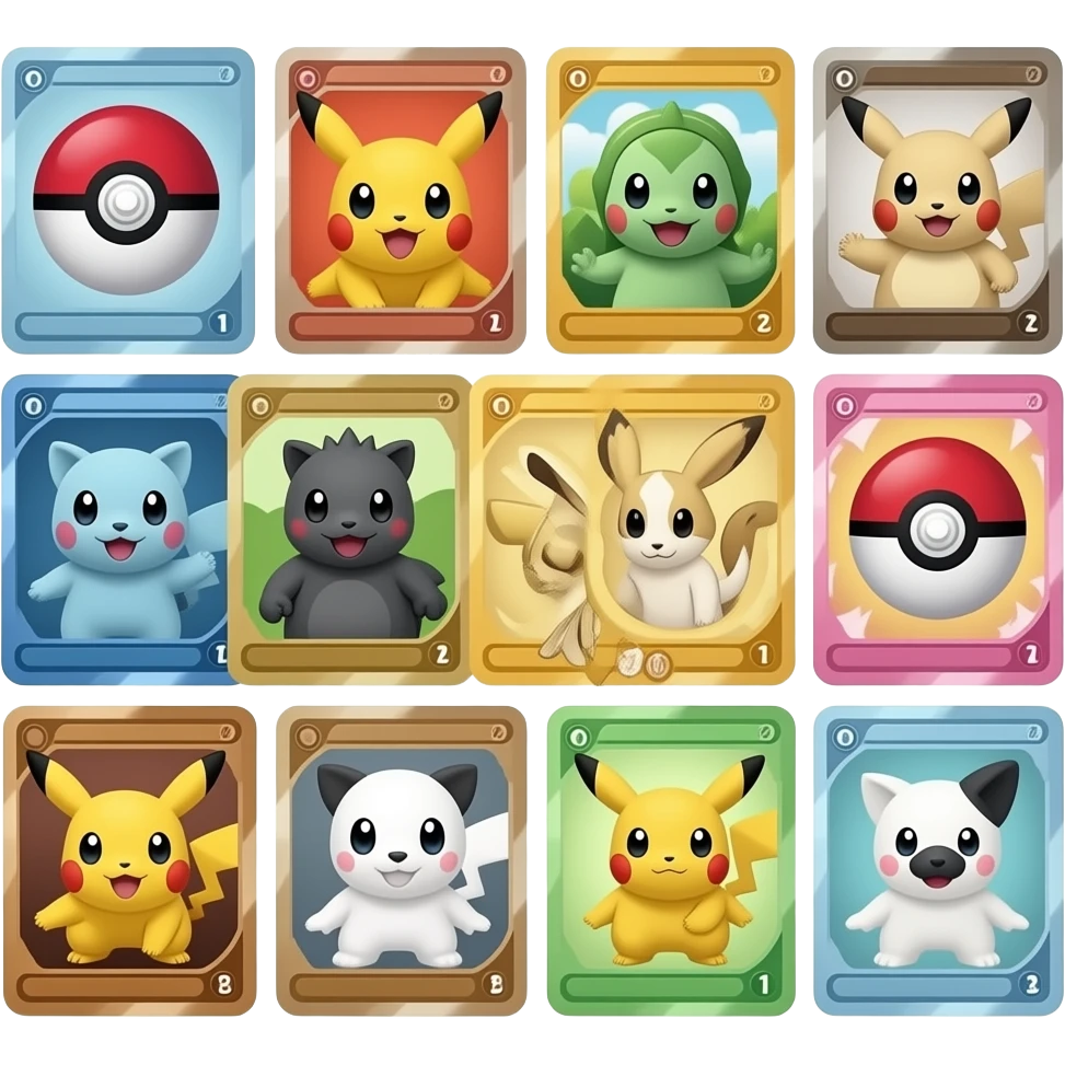 pokaman cards emoji