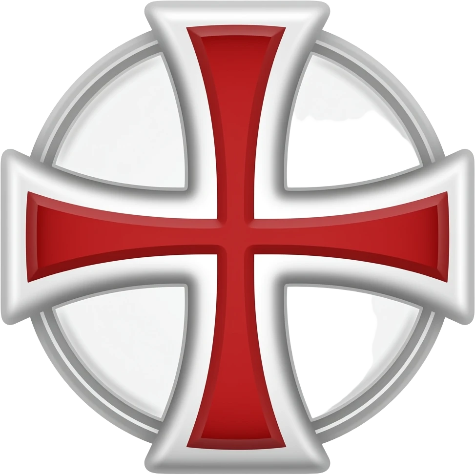 White templar cross emoji