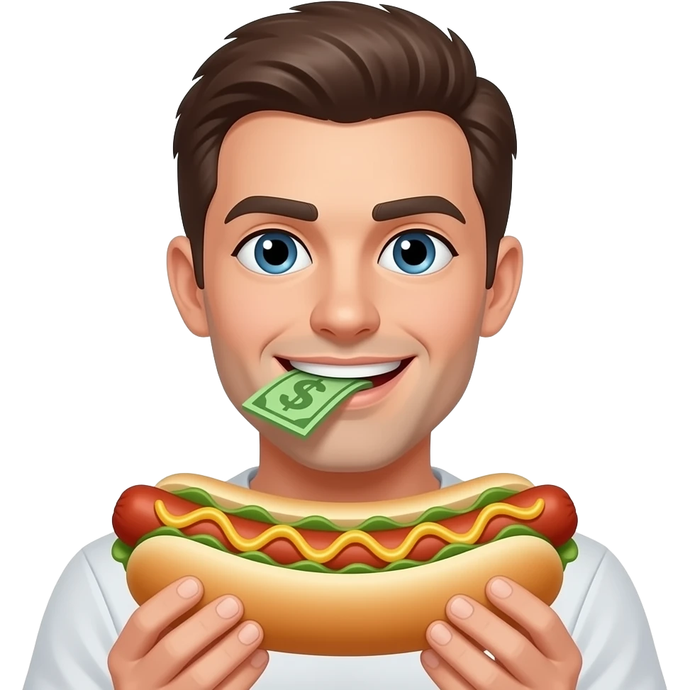 🌭 🤑 emoji