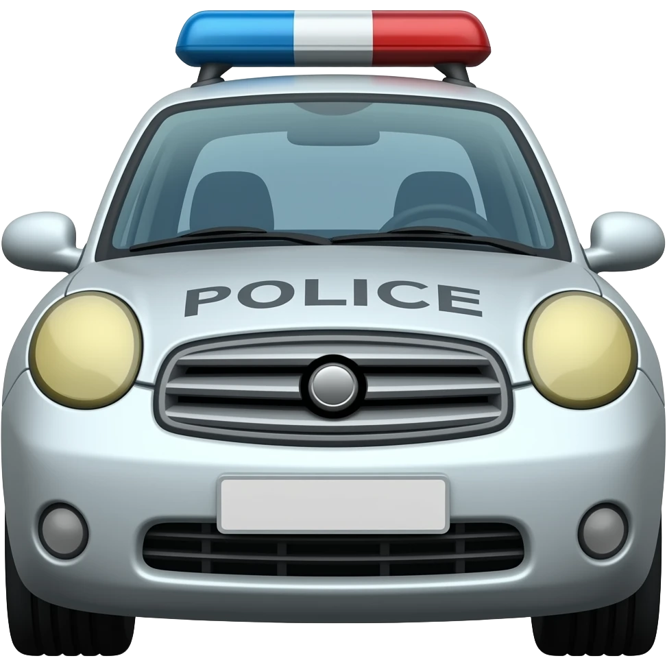 carro polícia emoji
