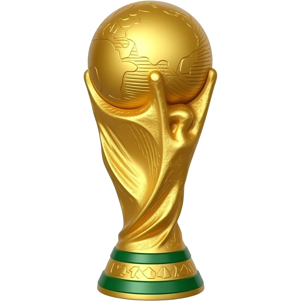 Create a perfect emoji as same as fifa world cup trophy emoji
