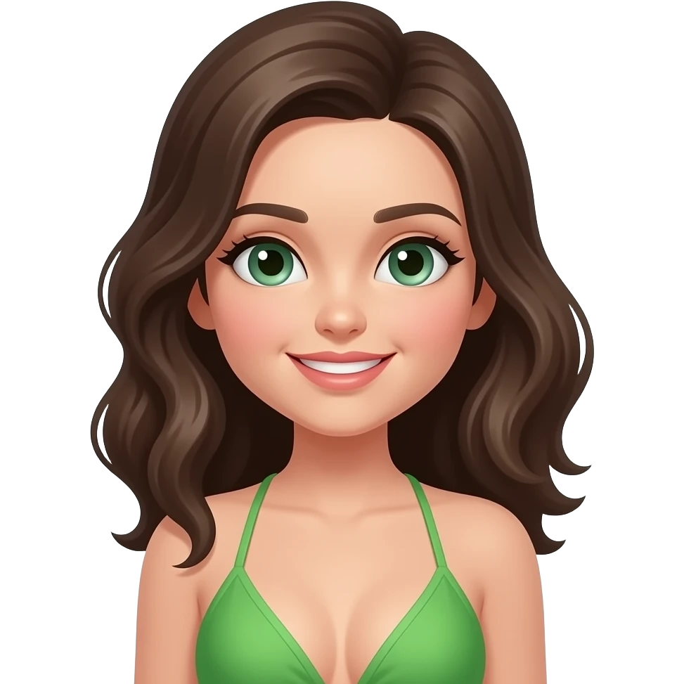 green bikini emoji