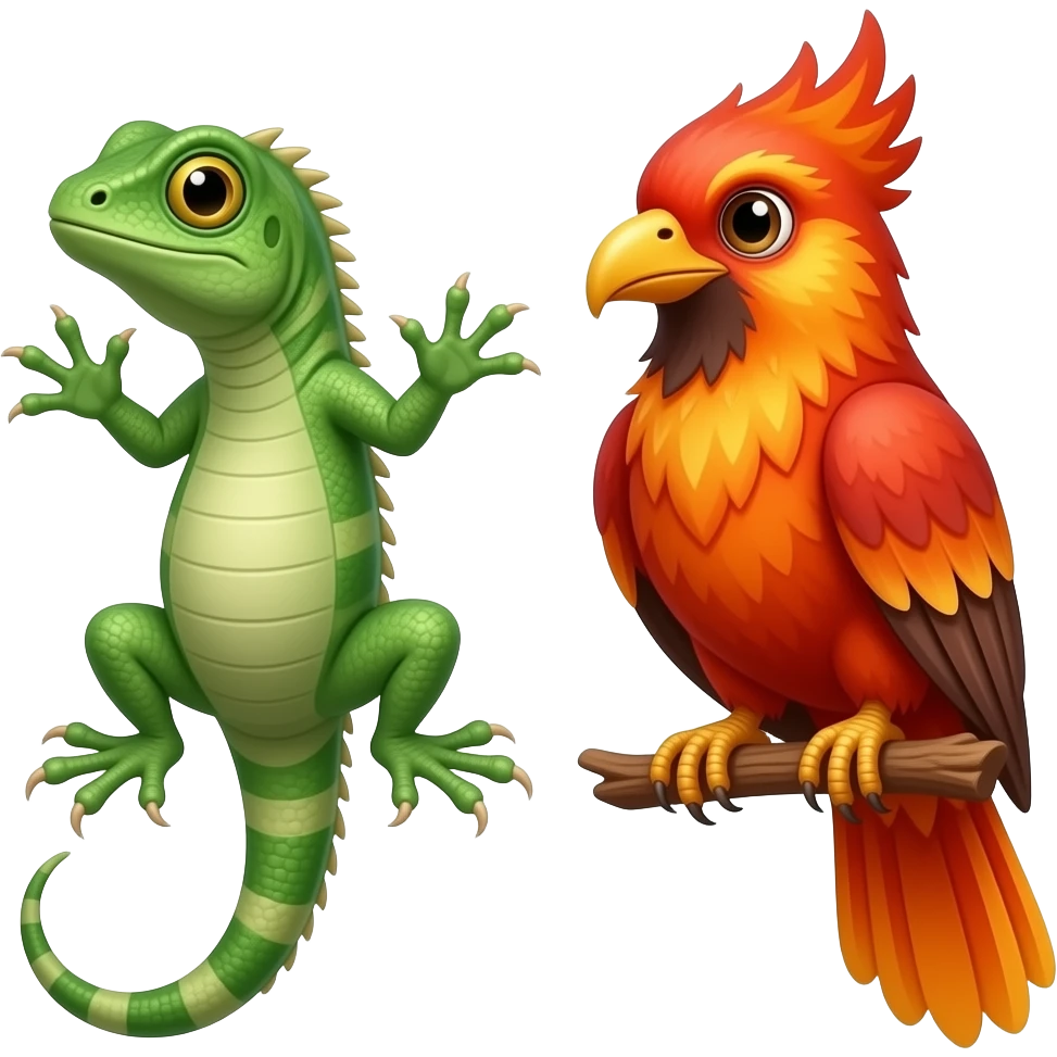🦎🐦‍🔥 emoji