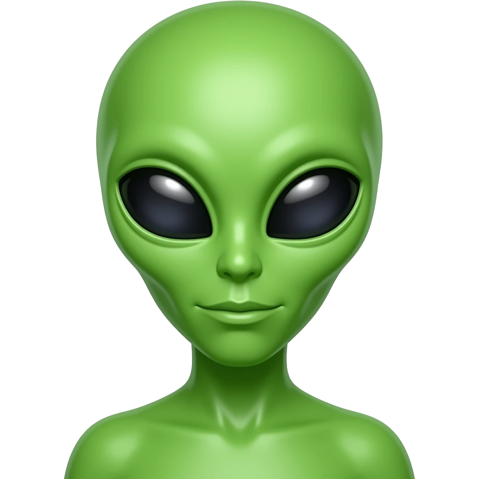 greeen alien emoji