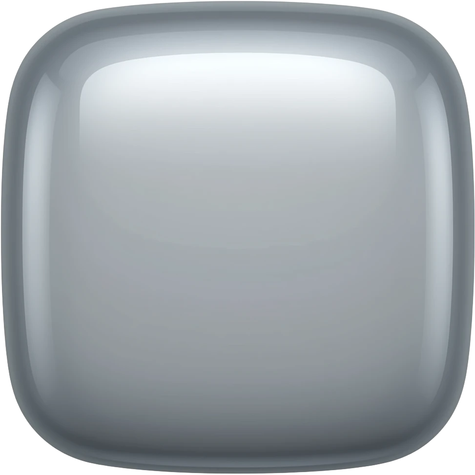 Glossy 3D cartoon rounded square emoji