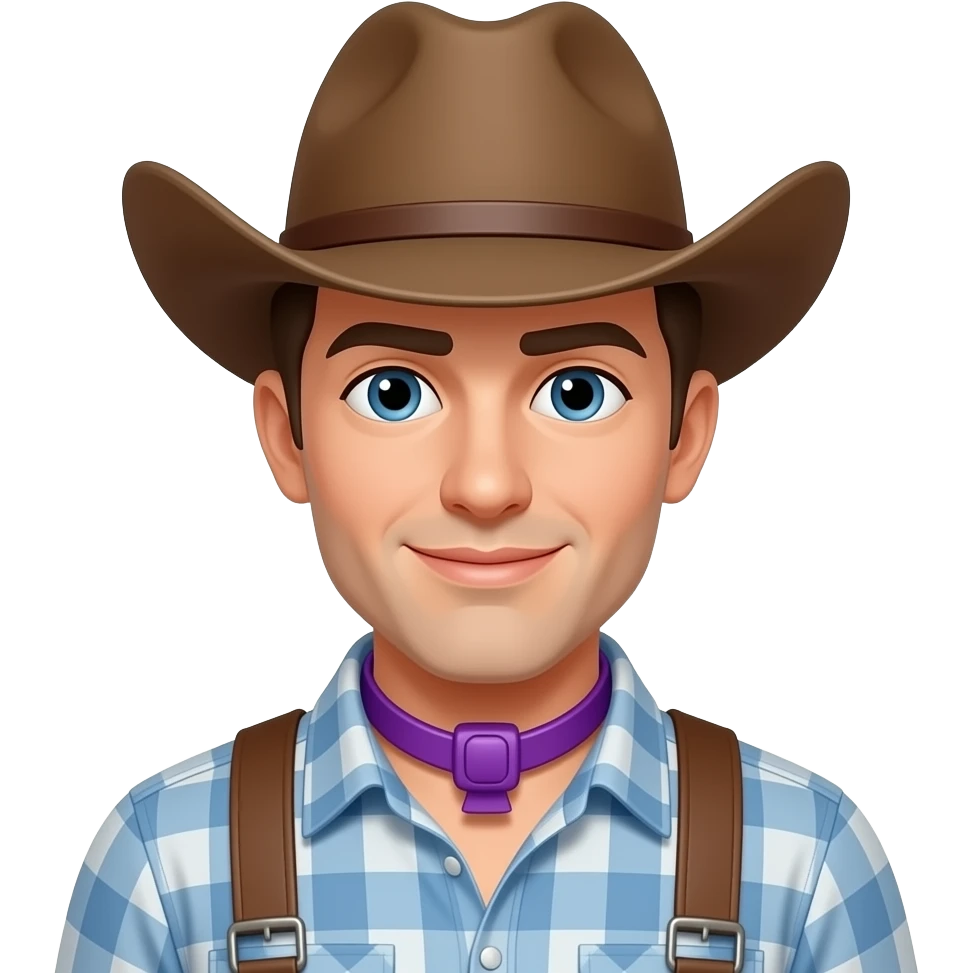 purple strap-on cowboy emoji