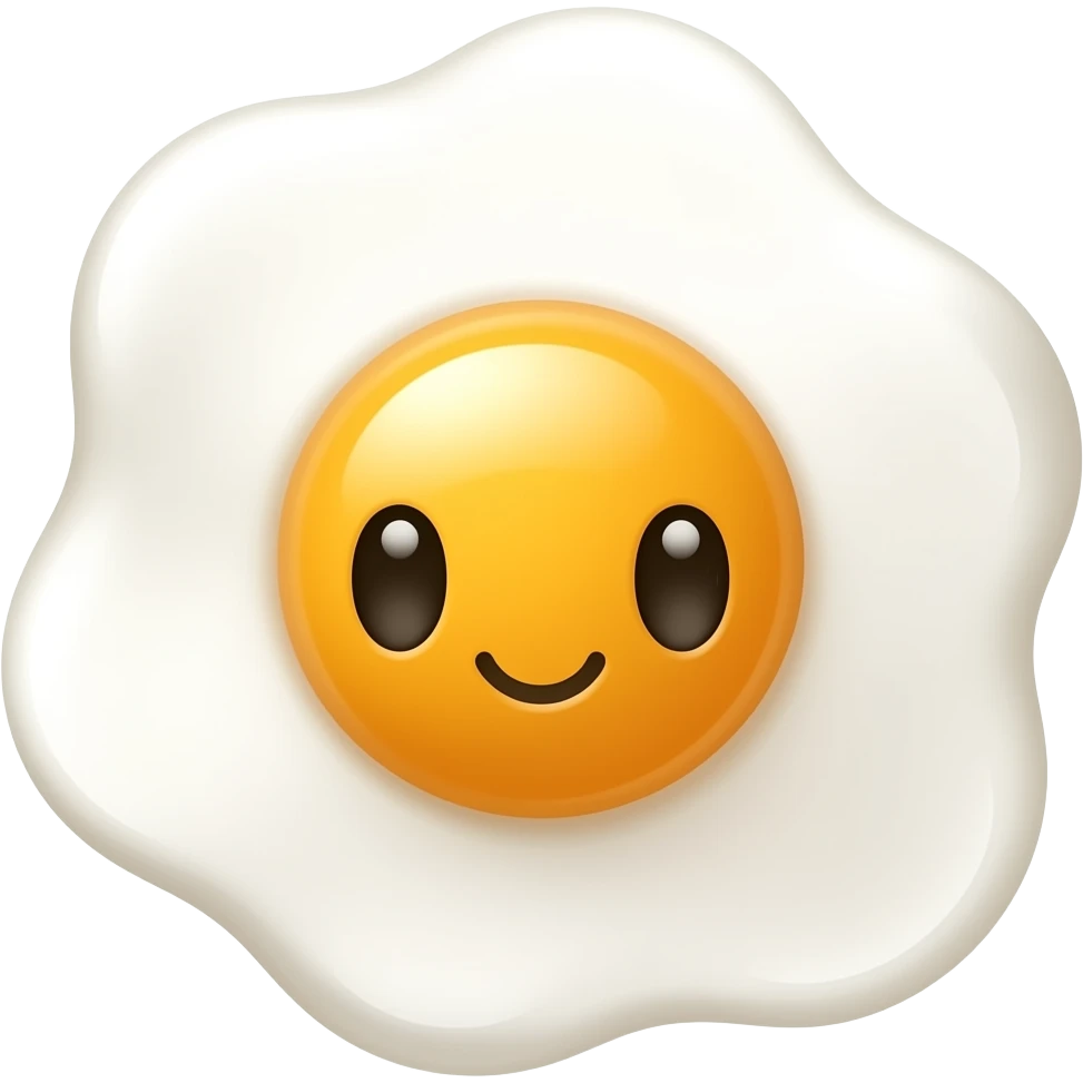 chibi fried egg emoji