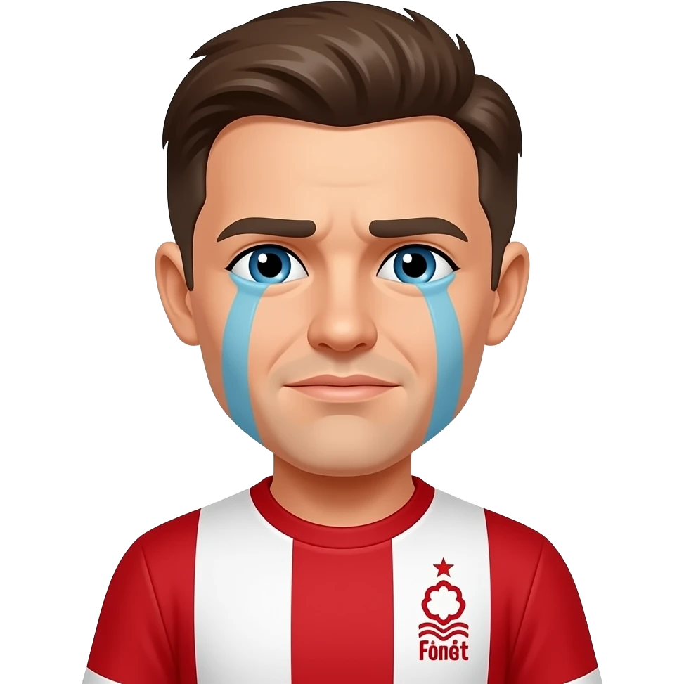 crying nottingham forest football fan when relegated emoji