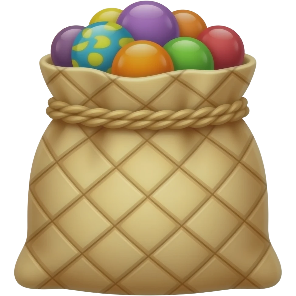 Пакет и сладости emoji