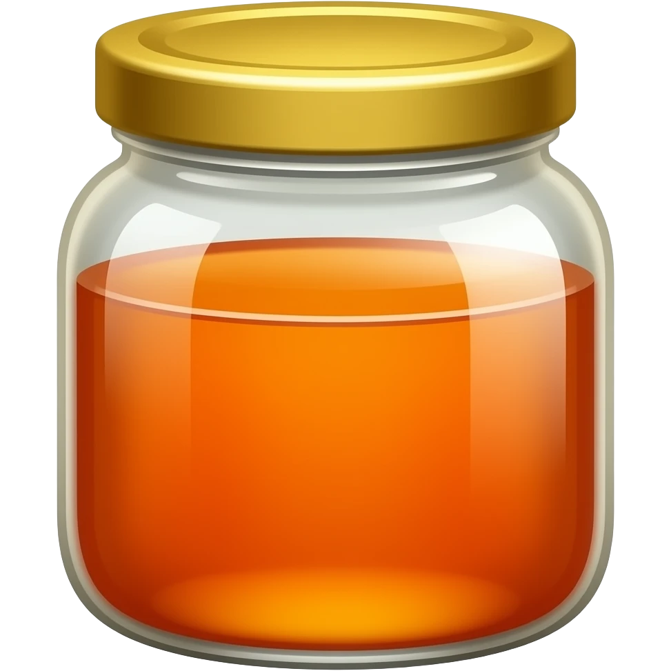 Homemade jelly jar emoji