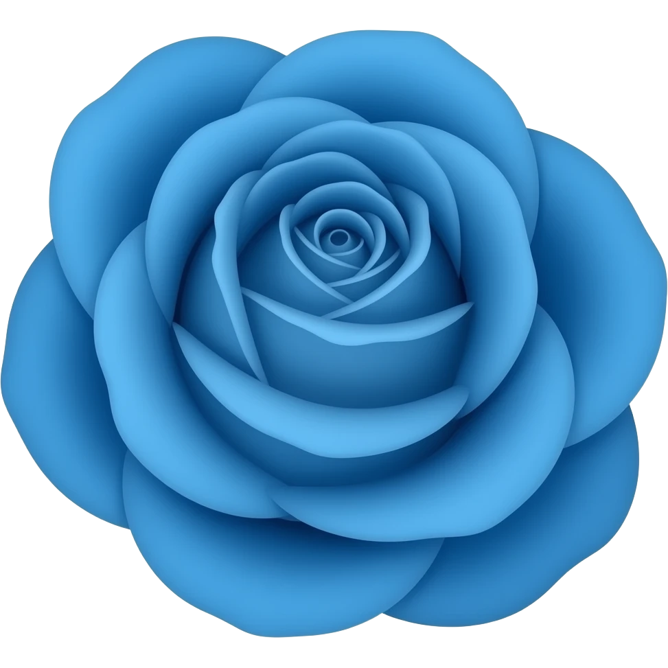 blue rose emoji