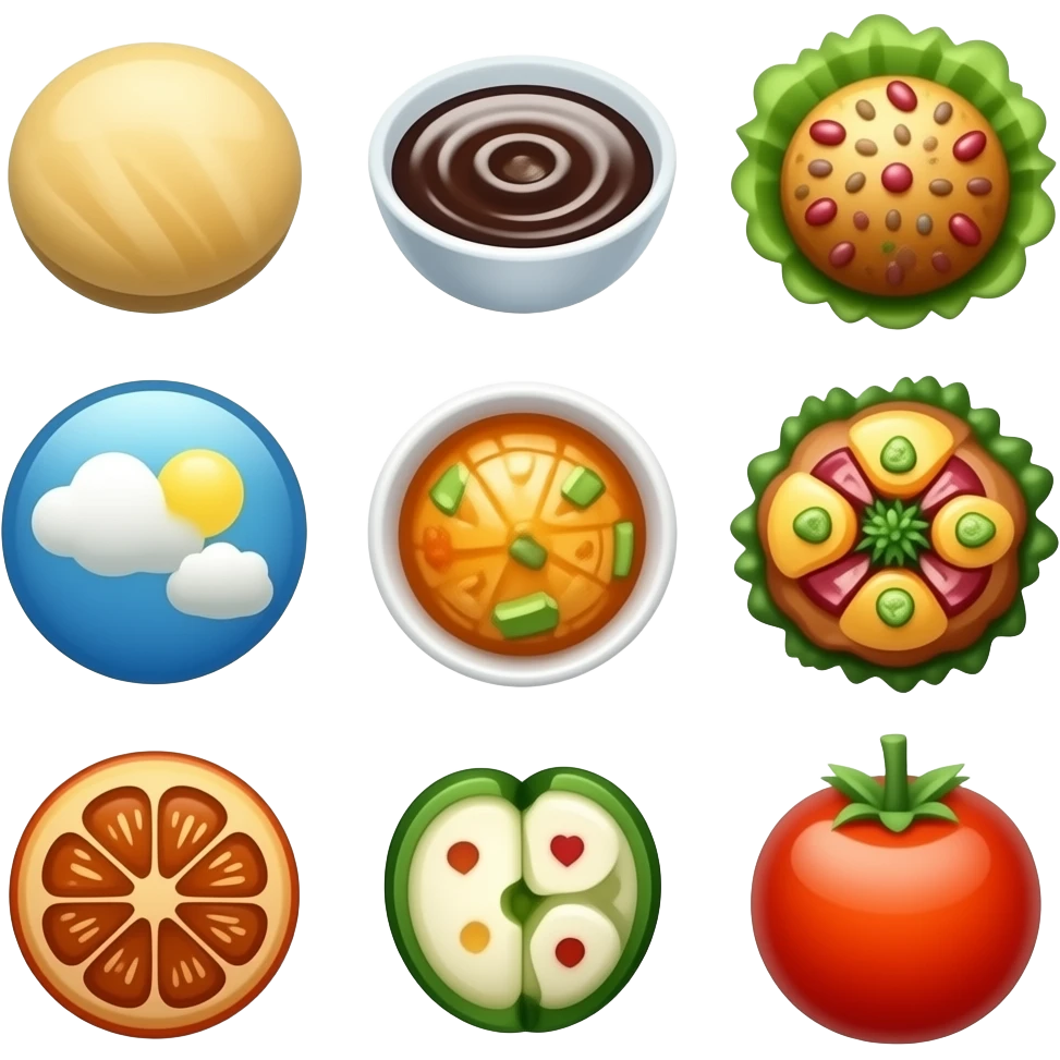 ایموجی های ایفون خوراکی emoji