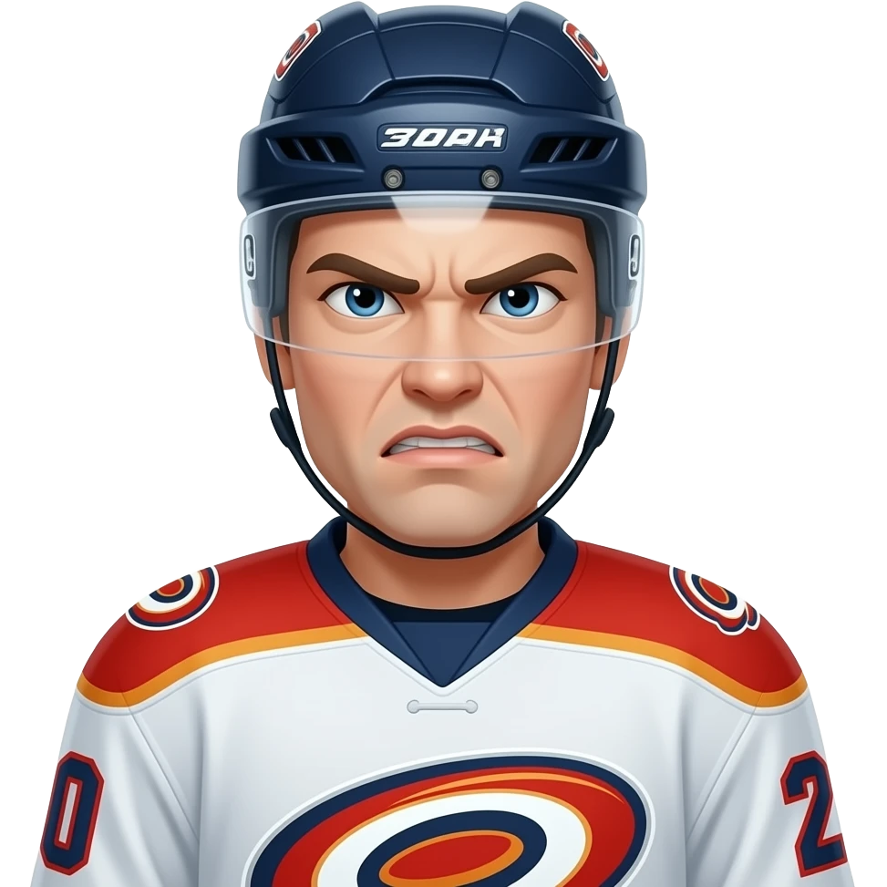 Hockey hurricanes mad emoji