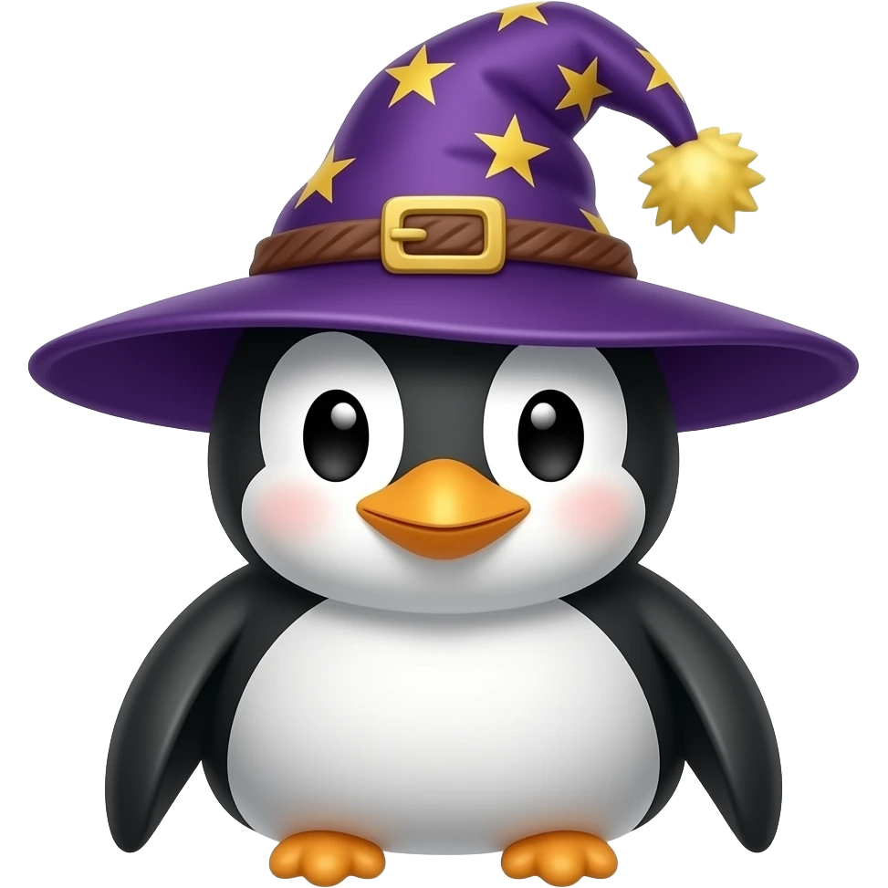 Penguin Wizard emoji