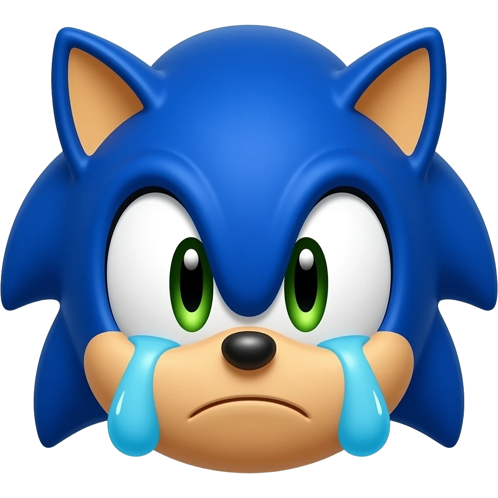 Sonic cry emoji