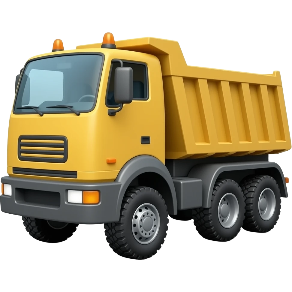 camion 6 roues boite dompeuse emoji