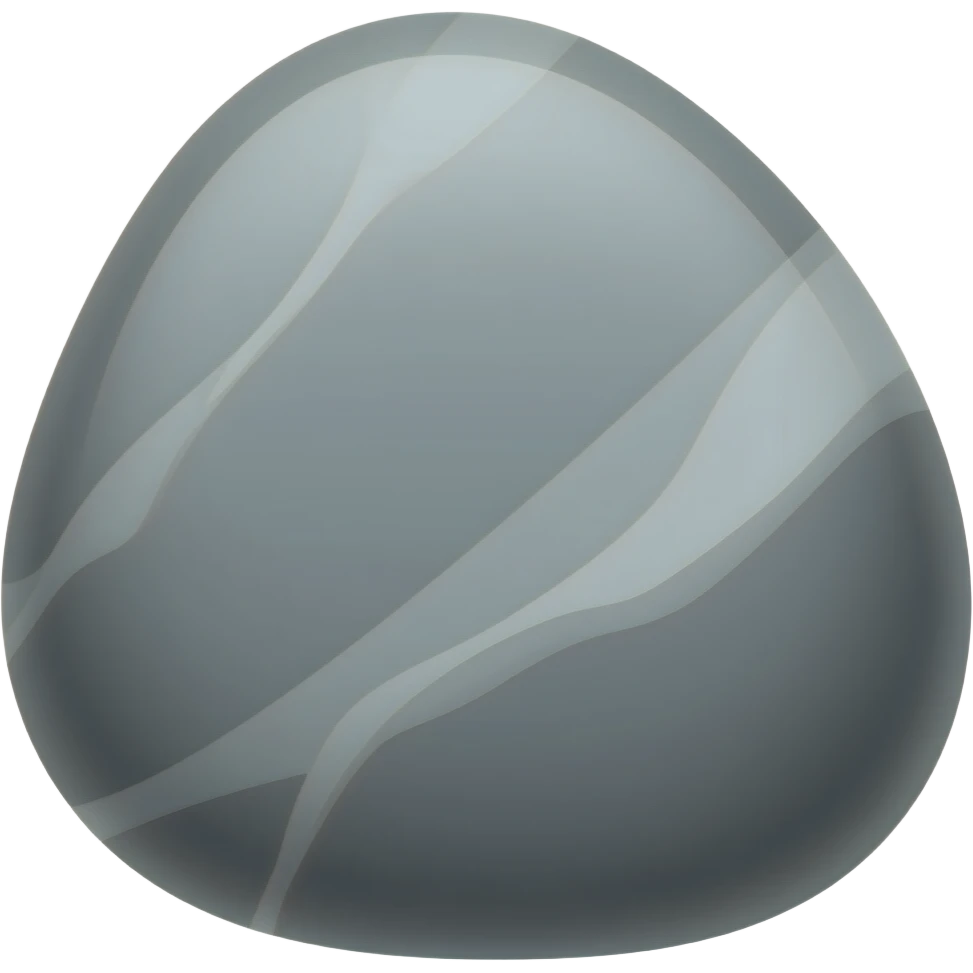 basic grey river stone emoji
