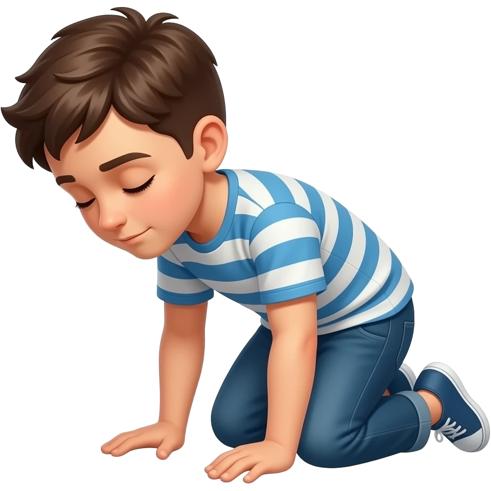 فتى  سجود emoji
