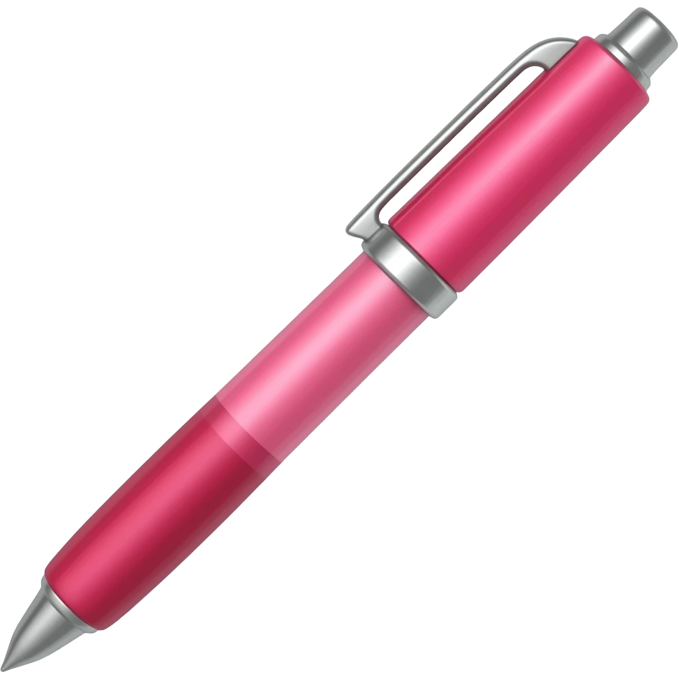 pink pen emoji