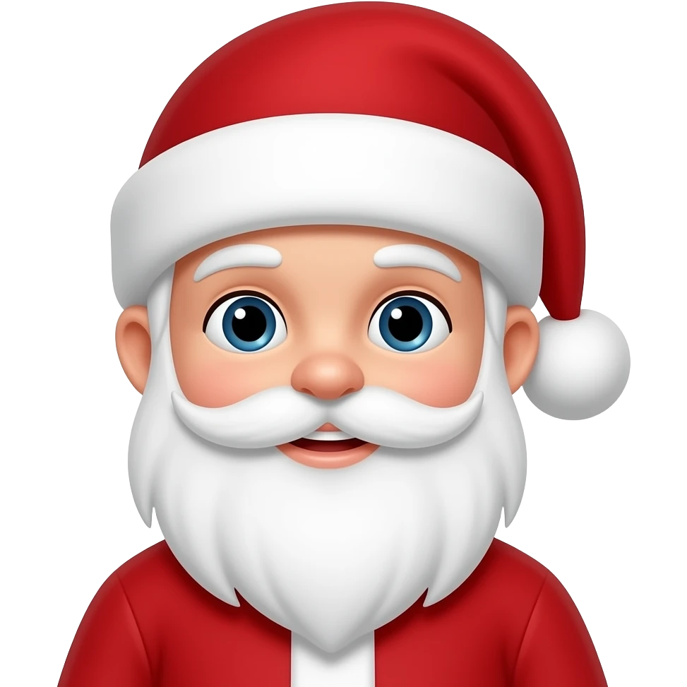Santa 4 years old emoji | AI Emoji Generator