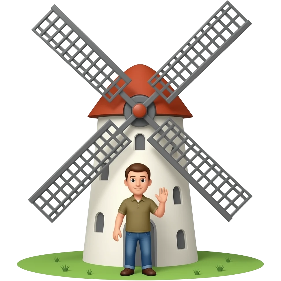 man In Windmill emoji