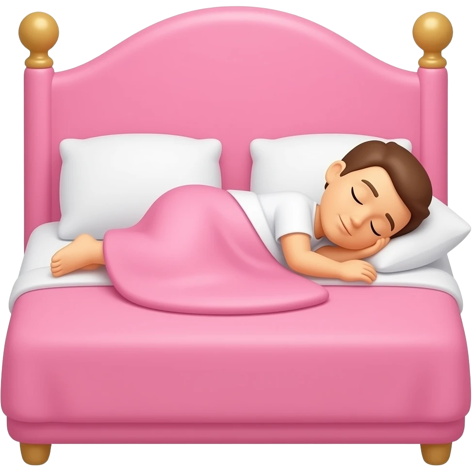 pink sleep emoji