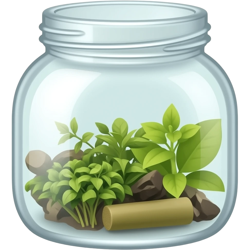 plant based medicine in a glass jar emoji