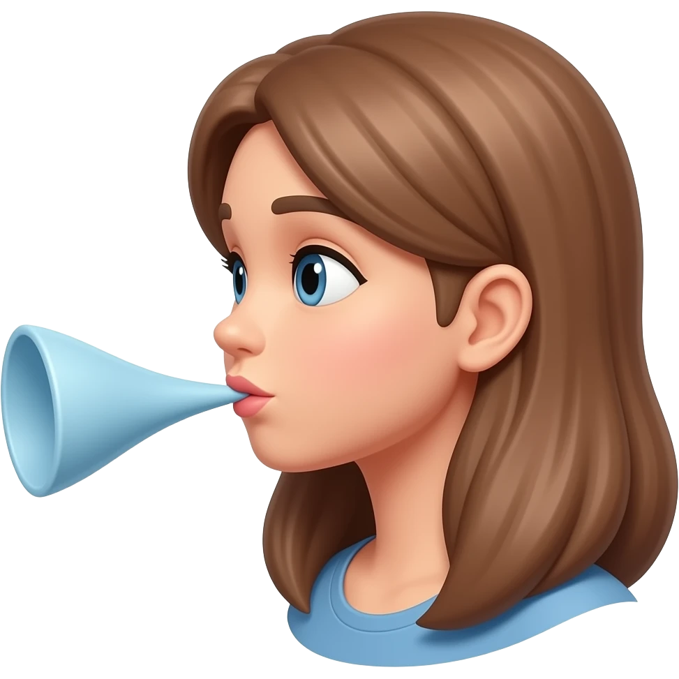 female blow emoji