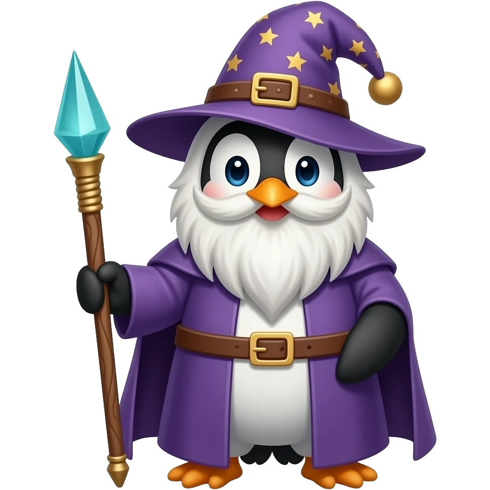Penguin Wizard emoji