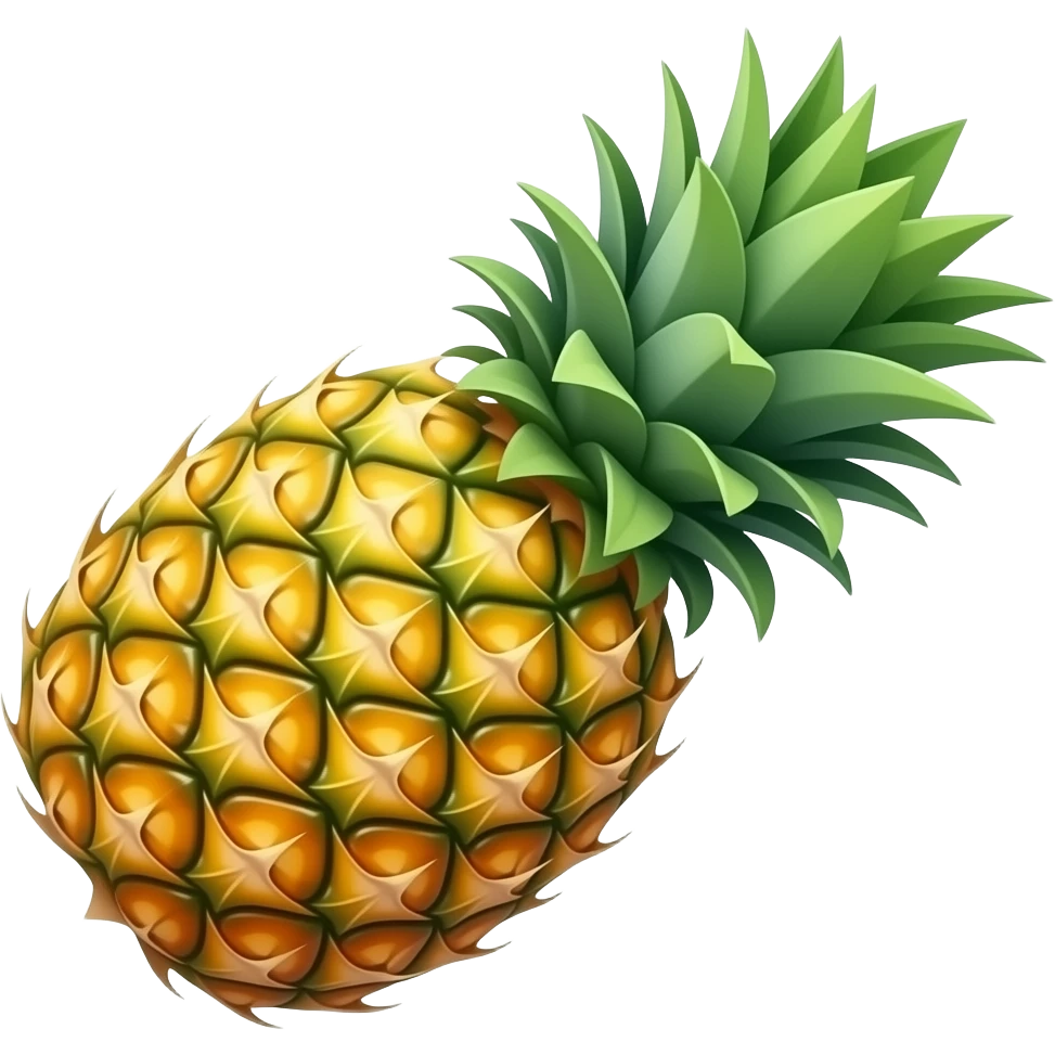 Upside-down pineapple emoji