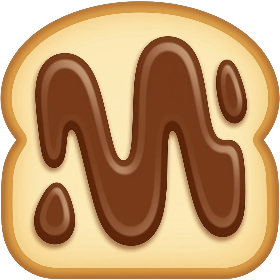 Nutellalı ekmek emoji