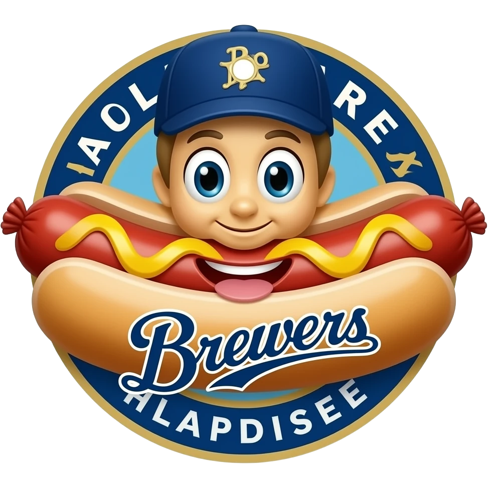 Usingers sausage mascot from the Milwaukee Brewers stadium emoji