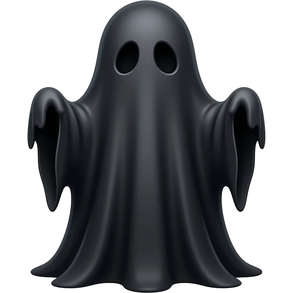 شبح سیاه خطرناک ترسناک emoji
