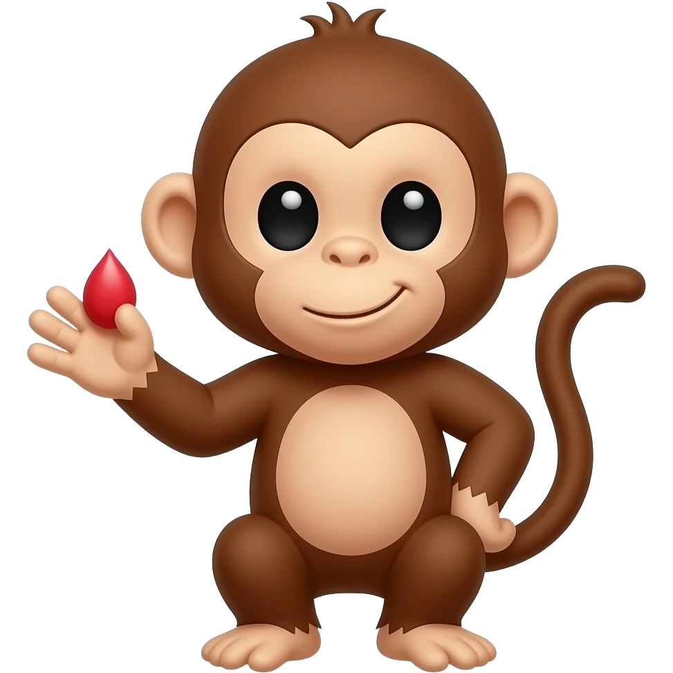 Spanking a monkey emoji