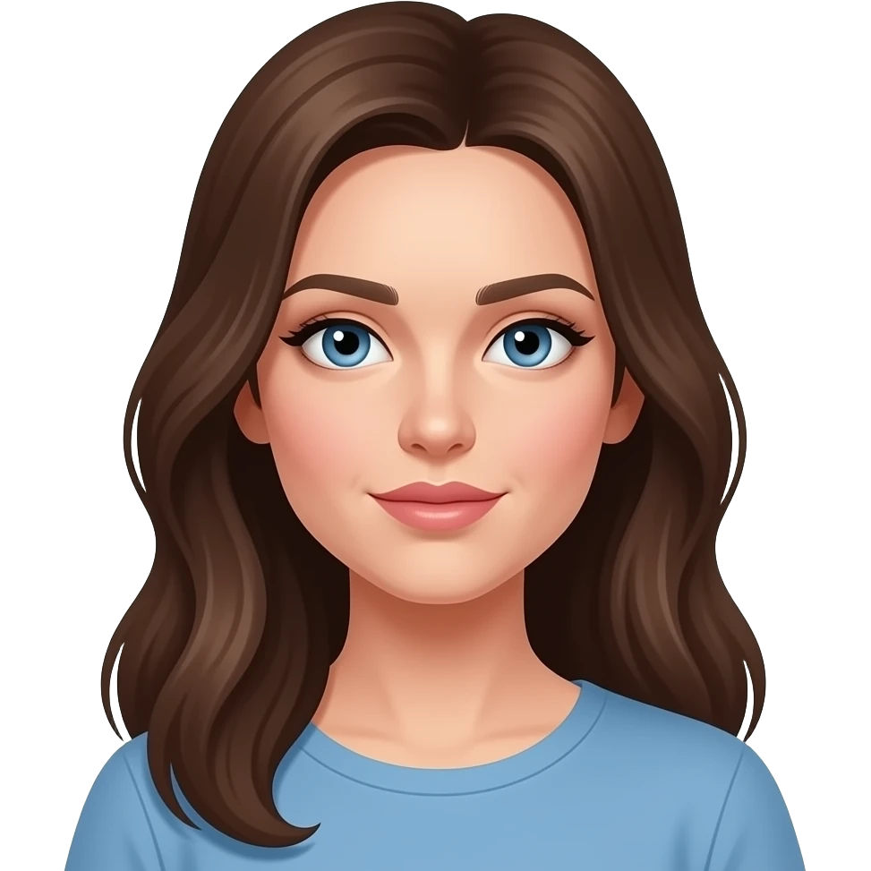 Submissive  brunette Blue Eyes Ukrainian Woman emoji