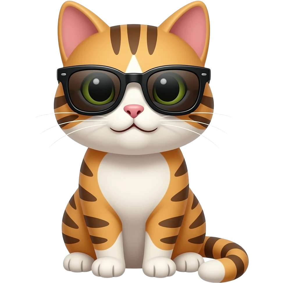 Cat wearing sunglasses emoji