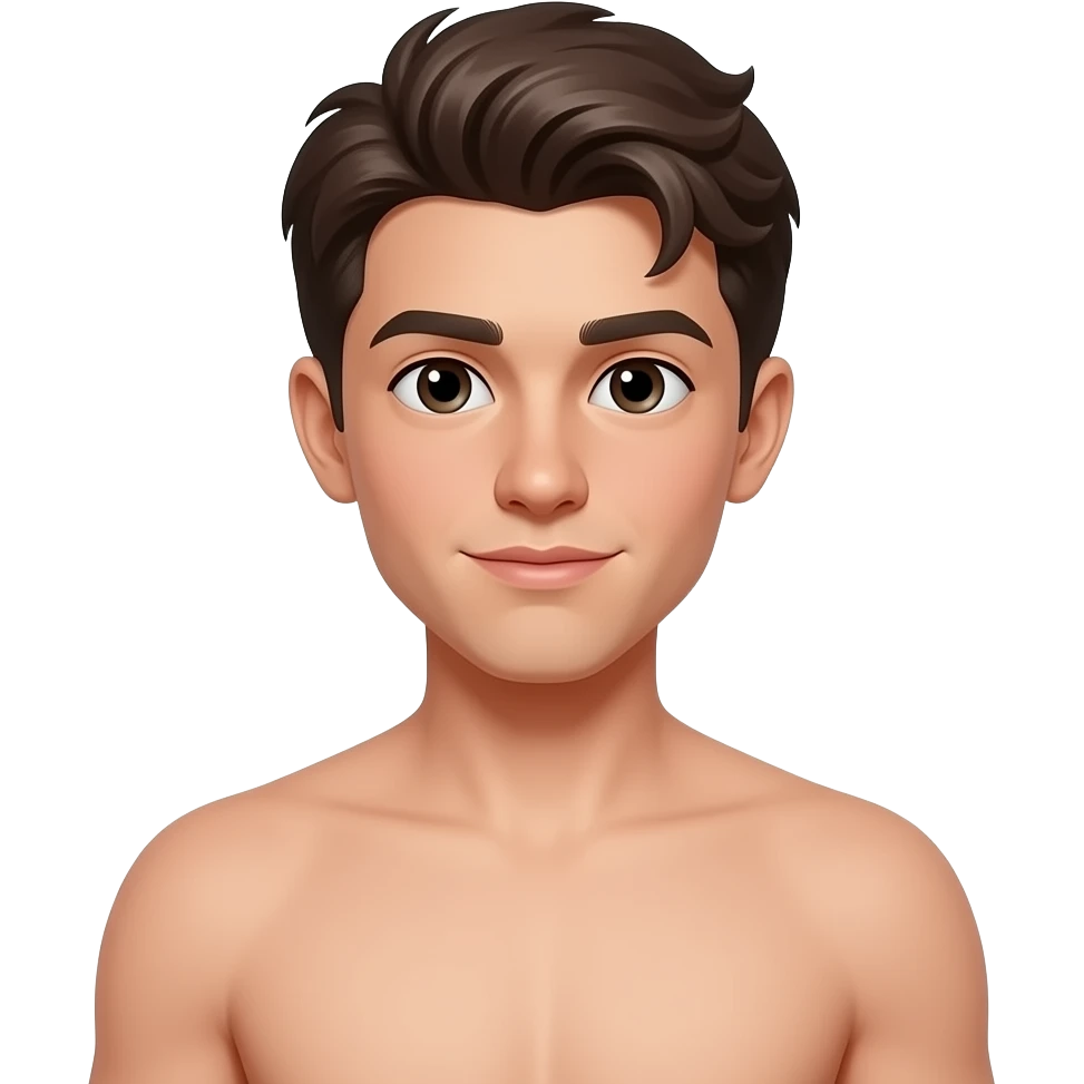 Garçon beau gosse torse nu emoji