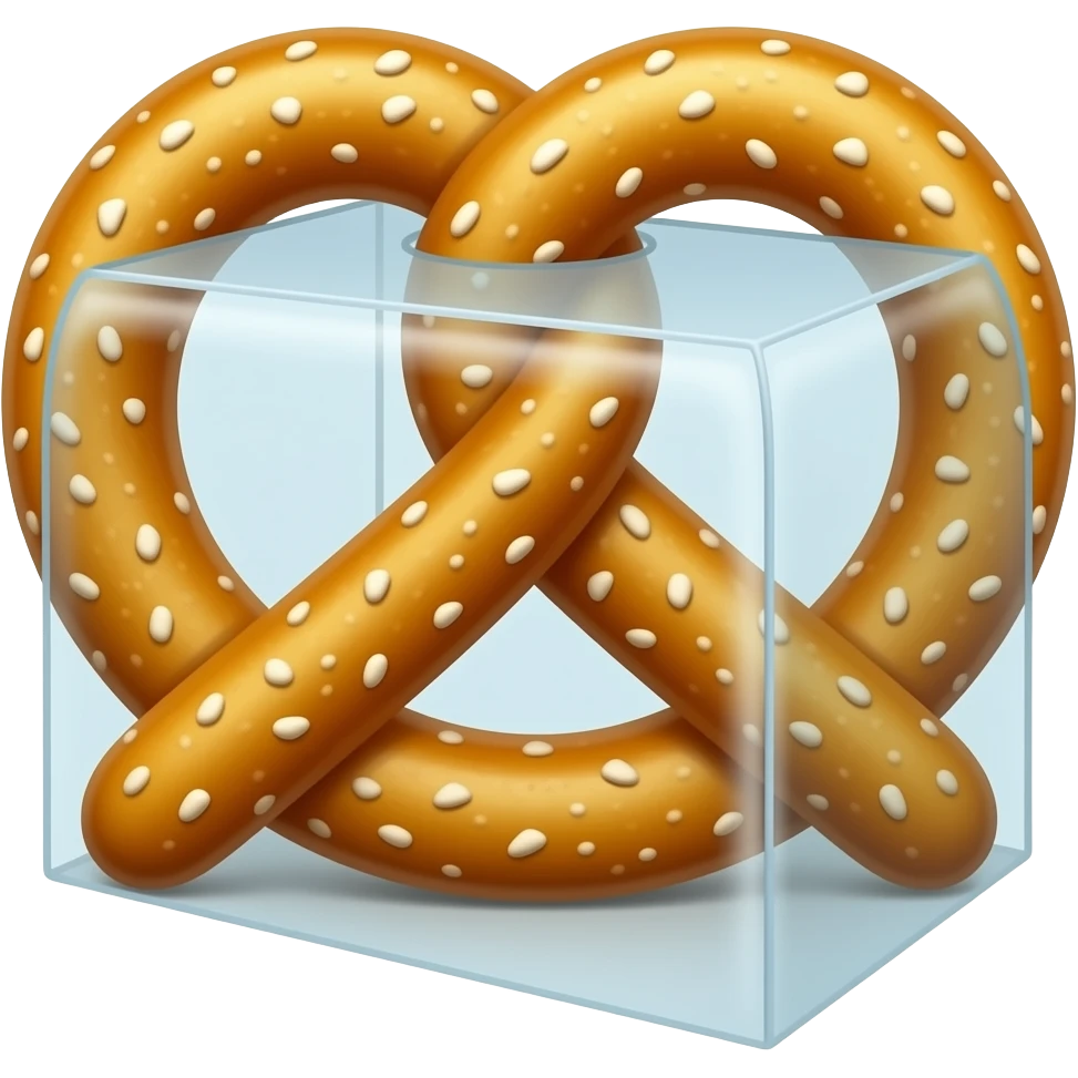 pretzel display case emoji