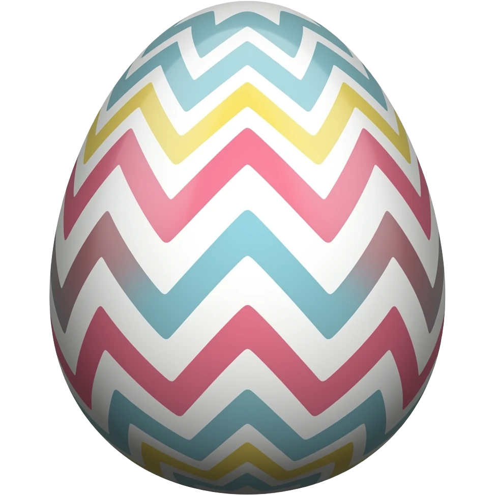 Easter egg, pattern, symmetry emoji
