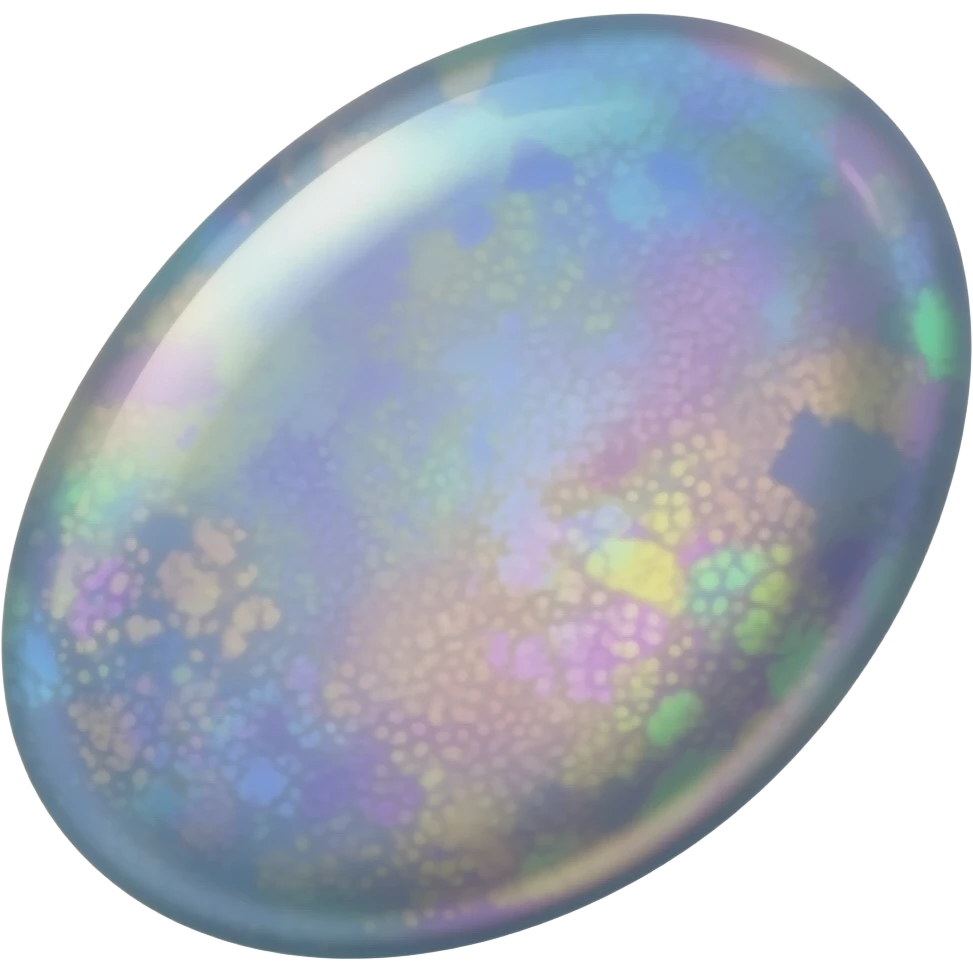 iridescent opal with flecks emoji