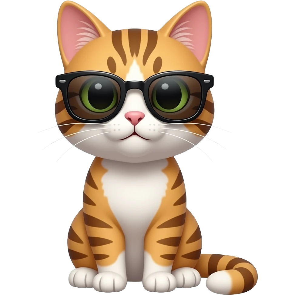 Cat wearing sunglasses emoji