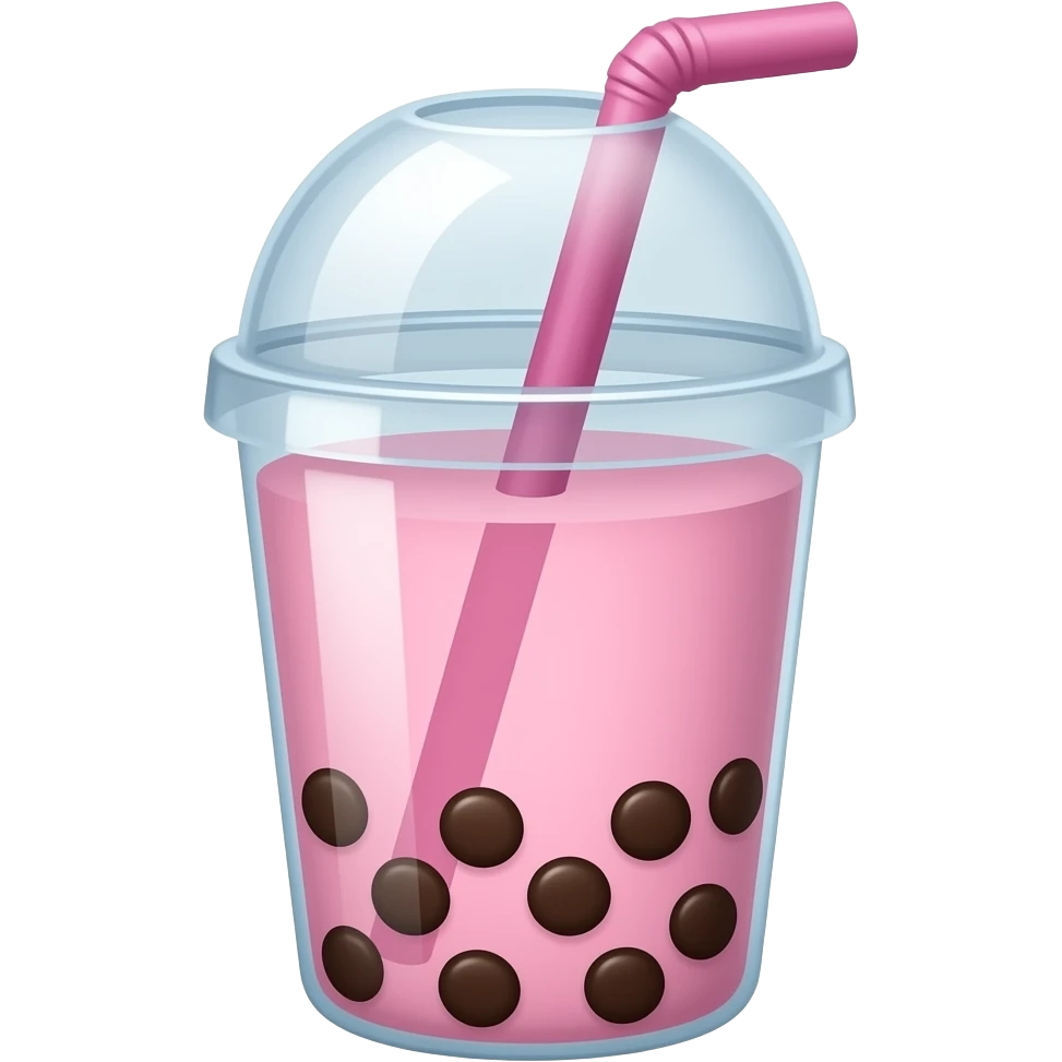 pembe bubble tea emoji