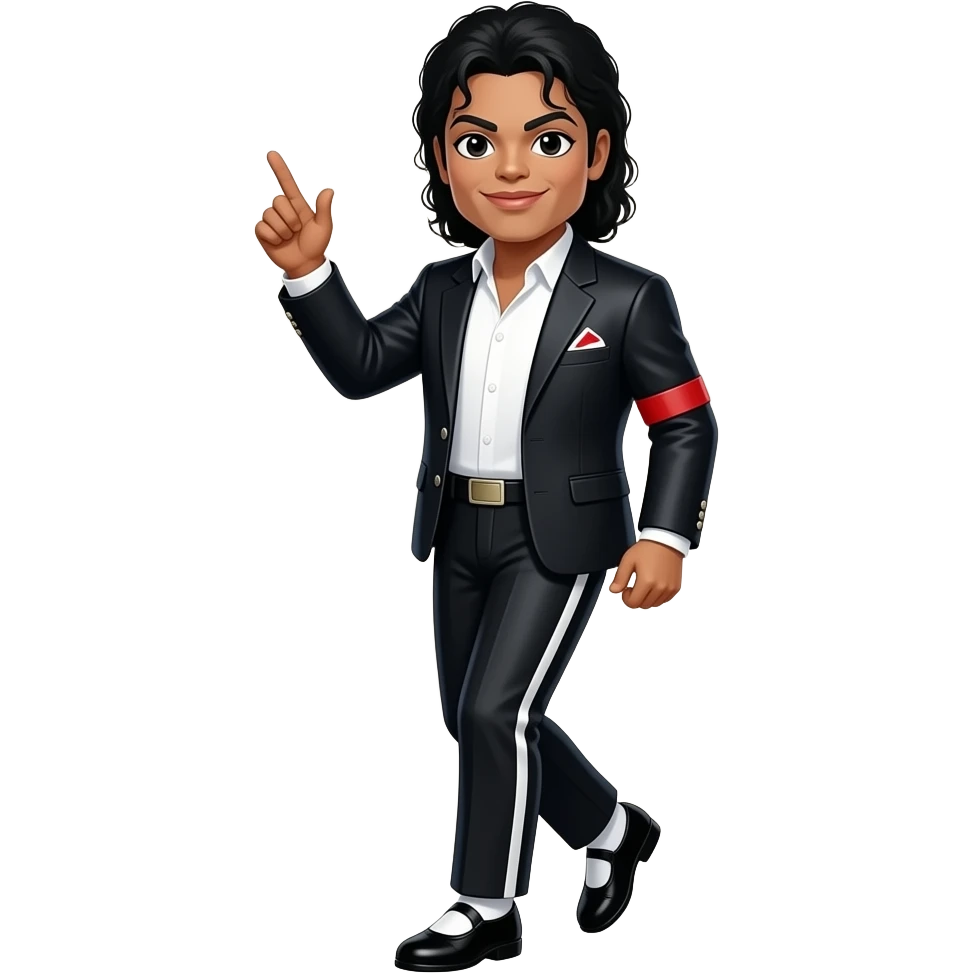 Michael Jackson moon walking emoji