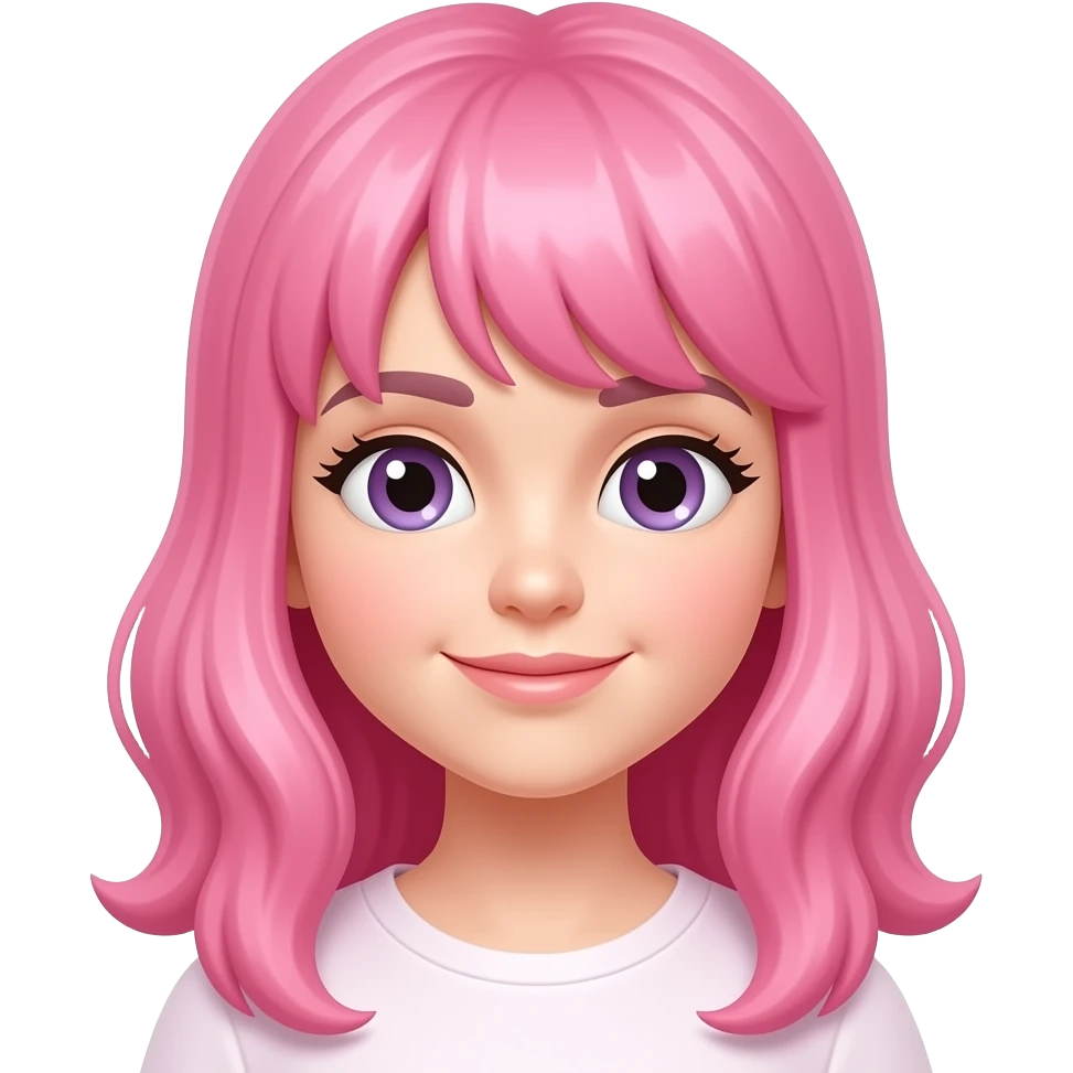 ایموجی دخترونه با وایب صورتی emoji