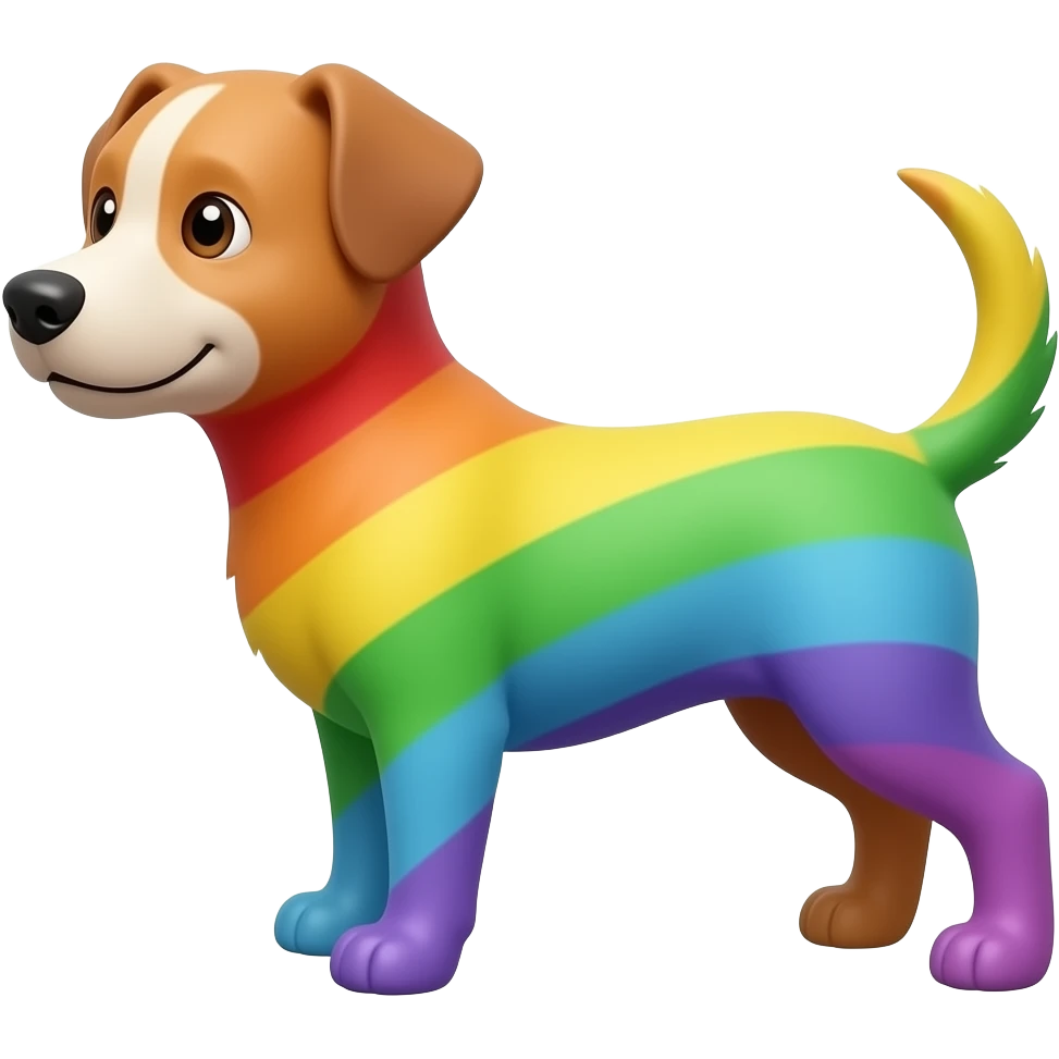 Rainbow Dog emoji