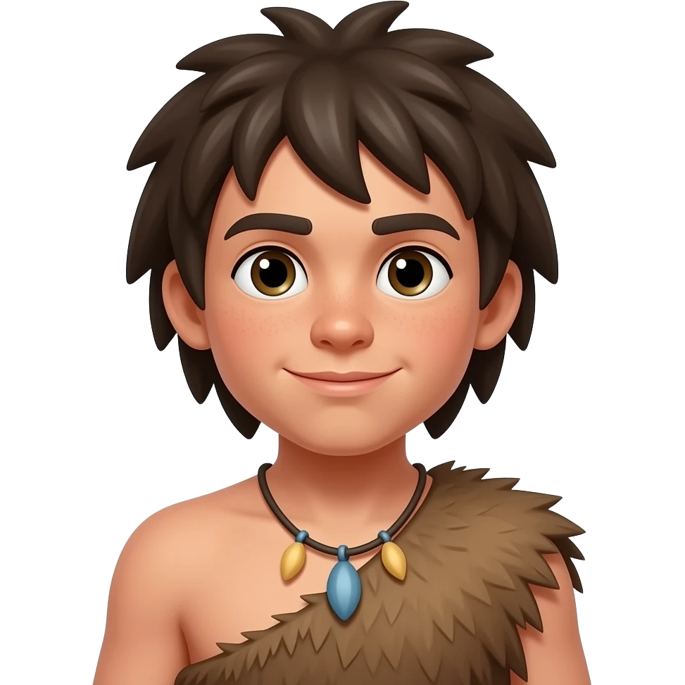 stone age boy emoji