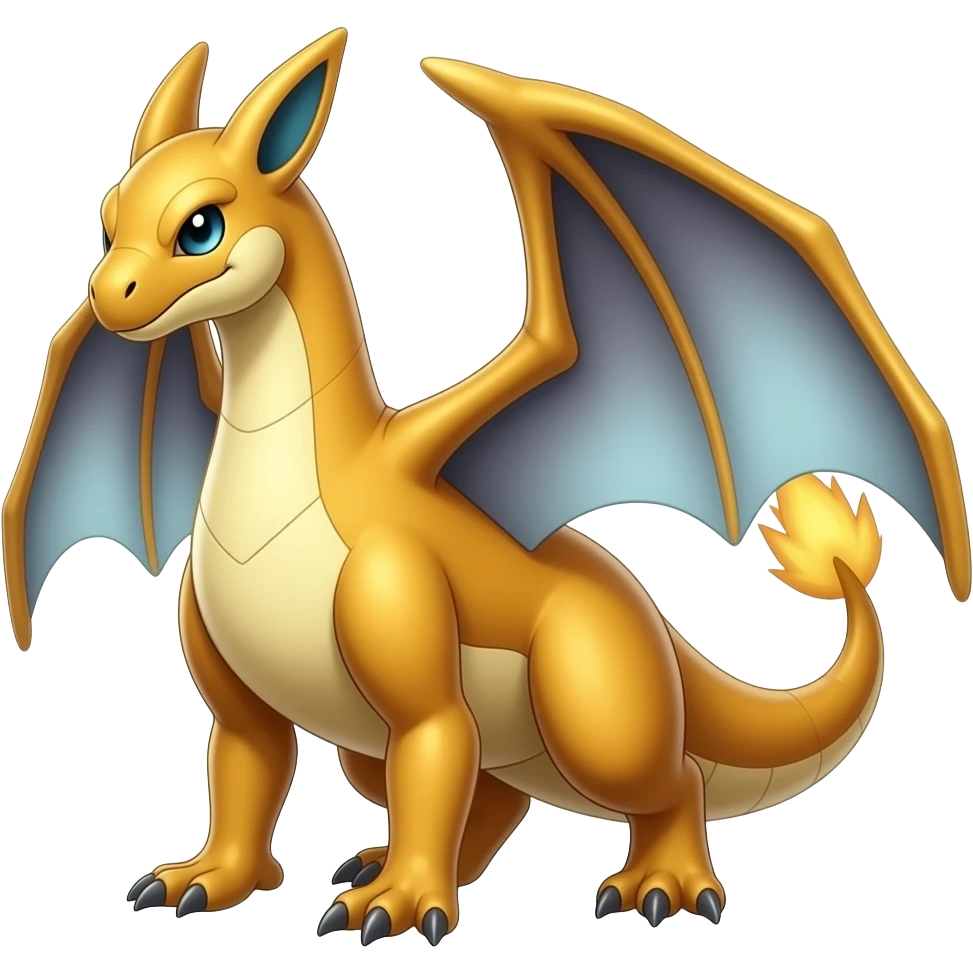 golden-bronze-silvery-gradient angelic Salamence-Tyranitar-Brony-Vernid-Fionbri-Fakémon-animal-hybrid, full body emoji