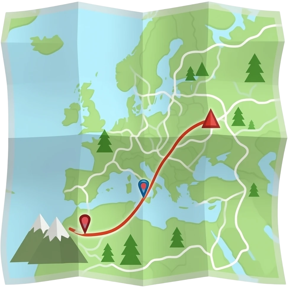 Hiking Map emoji