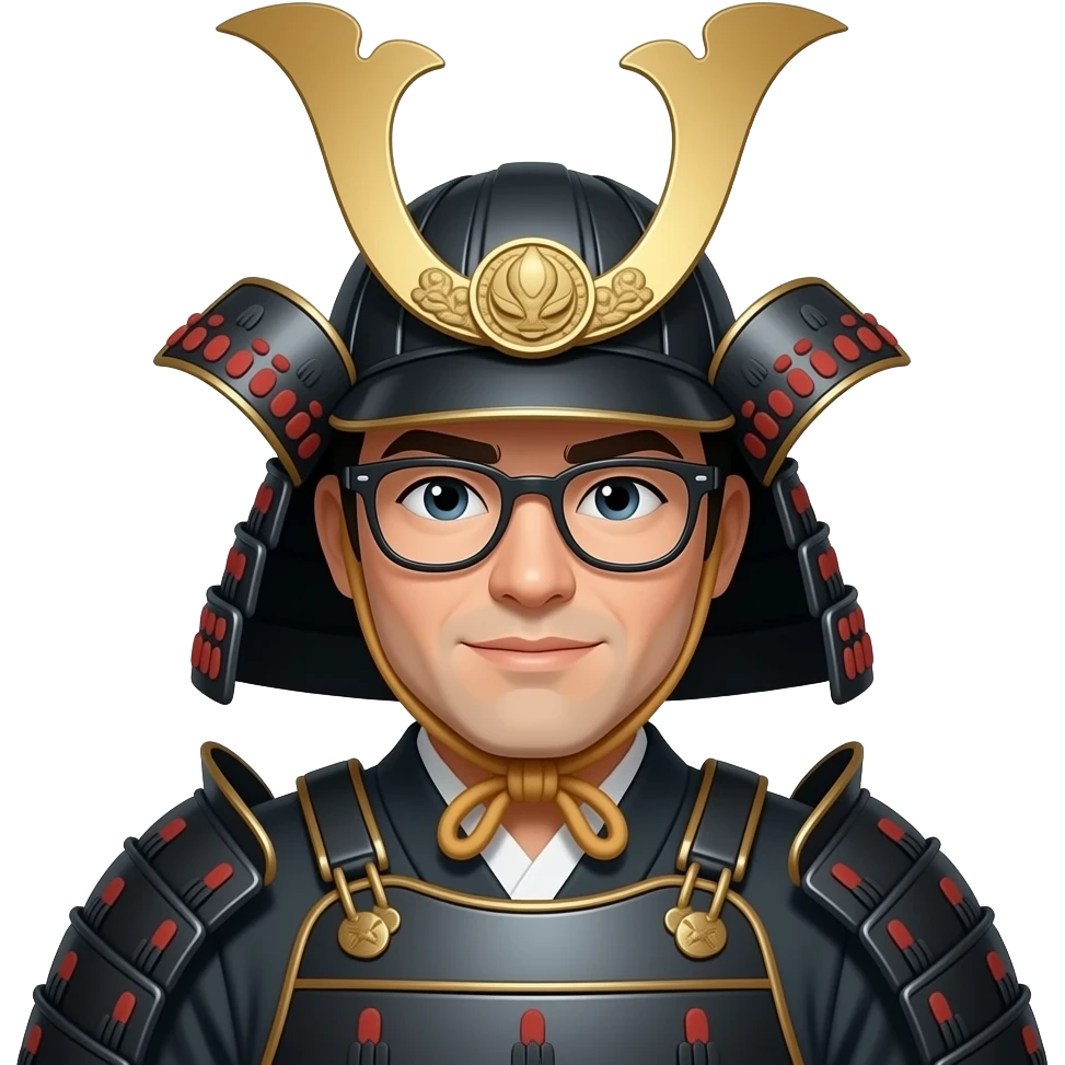 samurais with glasses emoji